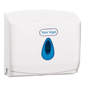 Modular håndklædeark papirdispenser strl Small med logo
