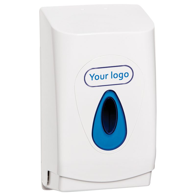 Modular dispenser til toiletpapir i ark med logo