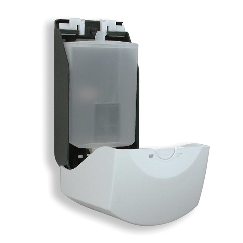 Modular sæbedispenser med reservoir åben